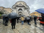 Klečanje pred katedralom, Foto: Vedrana Lisica Pavlović/Radio Rijeka