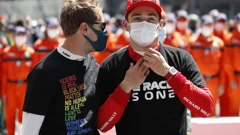 Sebastian Vettel i Charles Leclerc uoči VN Monaca