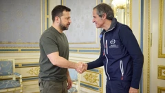 Rafael Grossi i Volodimir Zelenski u Kijevu