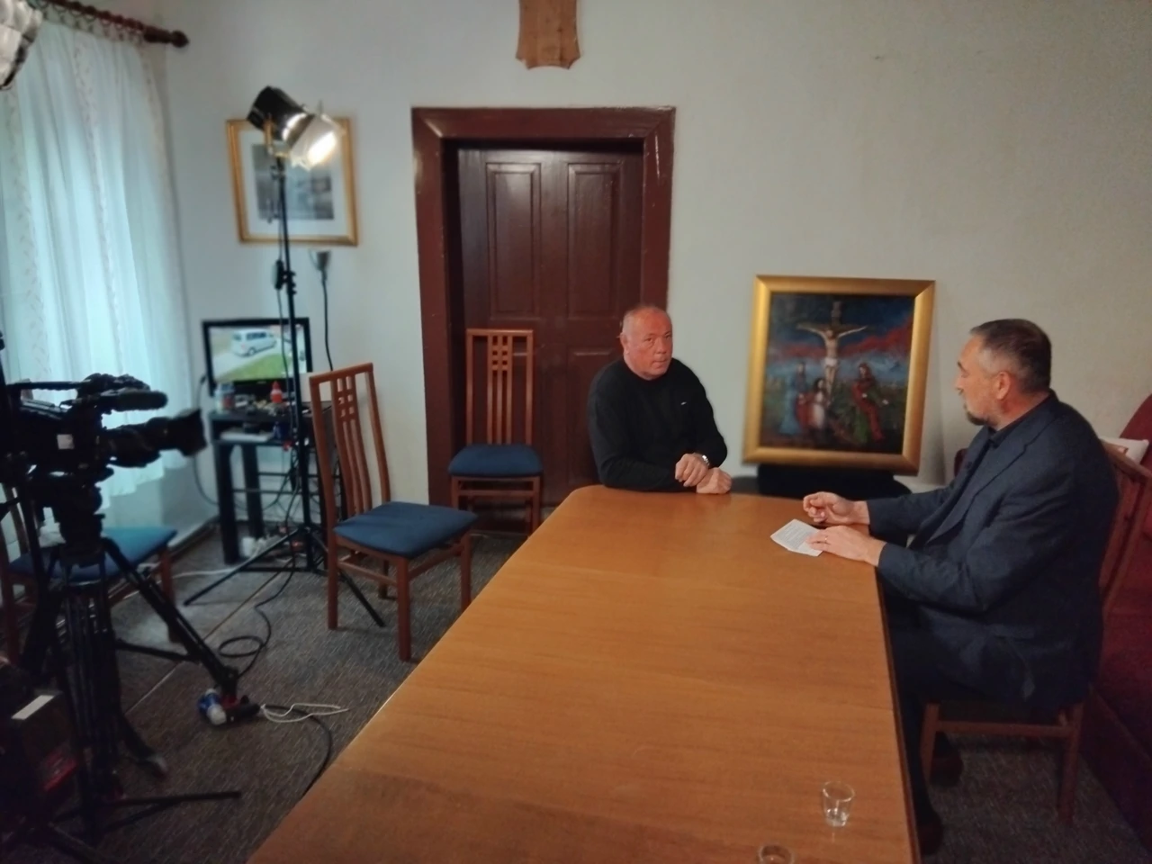 vlč. Josip Štefančić i Mario Raguž, Foto: Pozitivno/HRT