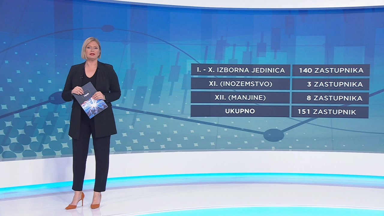 Broj zastupnika po izbornim jedinicama