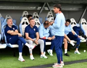 Stipe Pletikosa, Marijan Kustić, Zlatko Dalić , Foto: Damir Skomrlj  /CROPIX