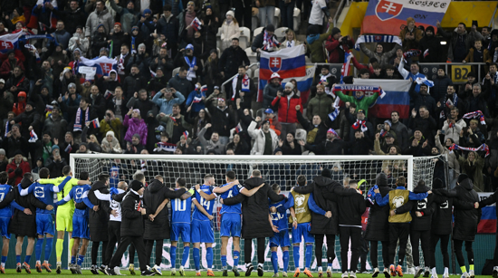 Reprezentativci Slovačke u slavlju