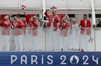 Hrvatska delegacija na svečanom otvaranju Igara u Parizu , Foto: Stefan Wermuth/Pool via REUTERS