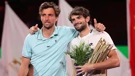 Valentin Vacherot (desno) i Arthur Rinderknech 
