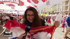 Mlada navijačica u Zagrebu