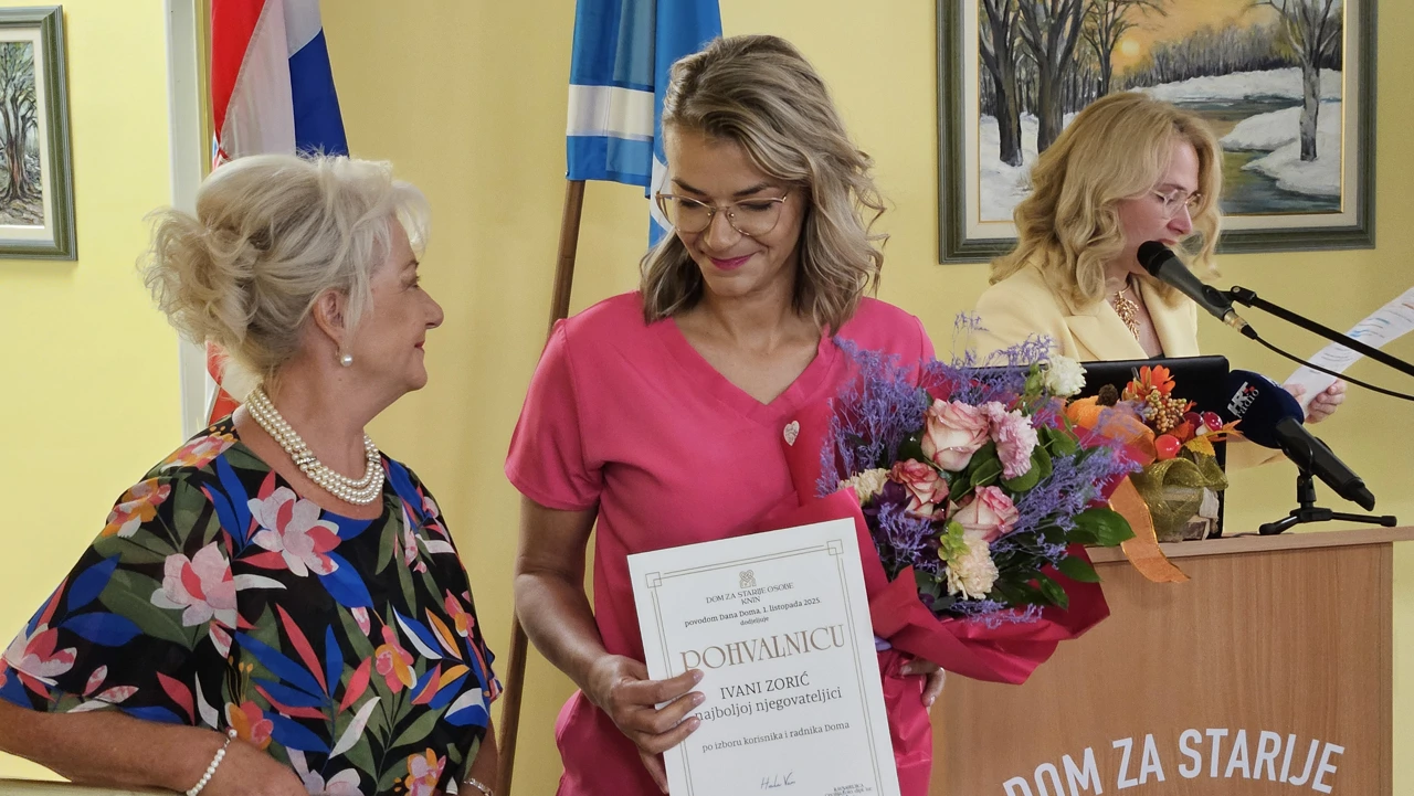 Ivana Zorić, najbolja njegovateljica Doma za starije osobe Knin
