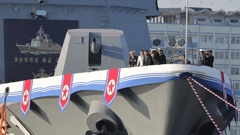 Porinuće razarača klase Choe Hyon, Foto: Korean Central News Agency/Reuters