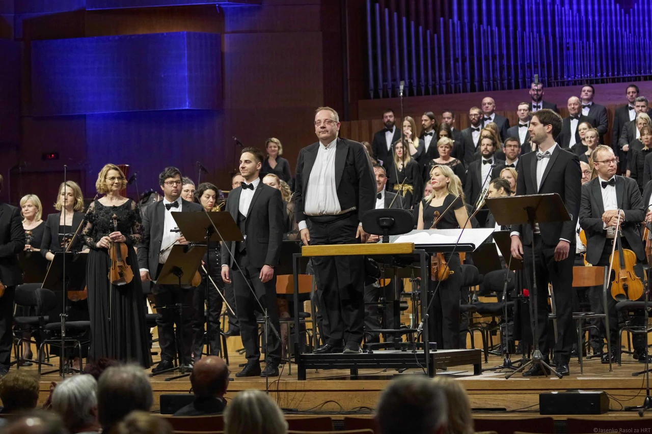 Tonči Bilić, solisti, Zbor i Simfonijski orkestar HRT-a, Cantores Sancti Marci, Foto: Jasenko Rasol/HRT