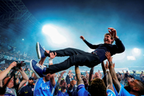 Antonio Conte nakon što je Napoli osvojio Serie A u svibnju, Foto: Matteo Ciambelli/REUTERS