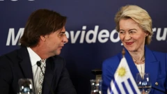 Predsjednik Urugvaja Luis Lacalle Pou i predsjednica EK Ursula von der Leyen