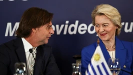Predsjednik Urugvaja Luis Lacalle Pou i predsjednica EK Ursula von der Leyen