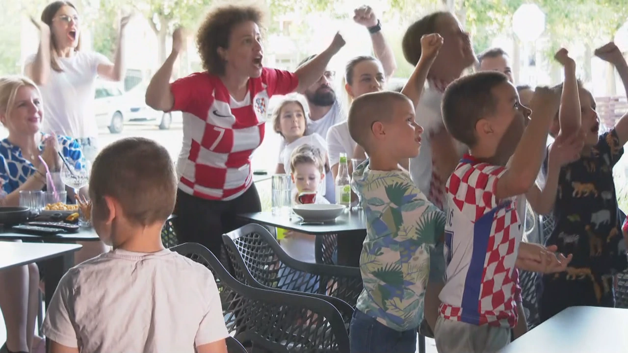Finalni meč intenzivno se pratio u Dodigovu rodnom Međugorju, Foto: HTV/HRT