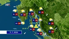 Vremenska prognoza, Foto: HTV/HRT