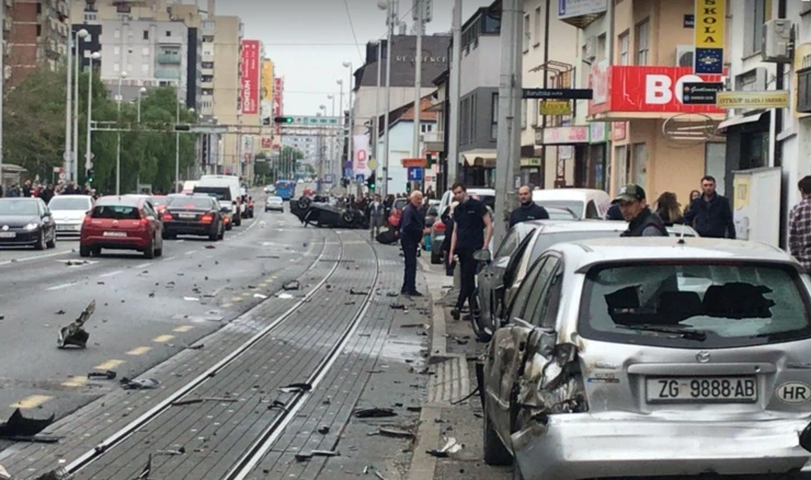 Nesreća na Aveniji Dubrava, Foto: Čitateljica portala HRT/HRT