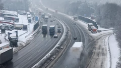 Snijeg je ometao promet u Njemačkoj na autocesti A3
