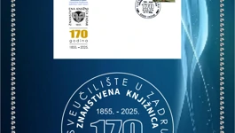 Prigodna omotnica i poštanski žig povodom 170. obljetnice Znanstvene knjižnice Sveučilišta u Zadru