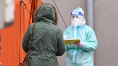 Šibenik: Testiranje na COVID-19 ispred Opće bolnice