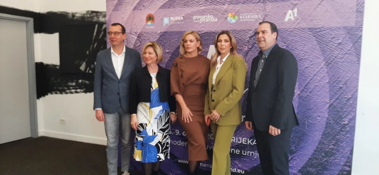 Marko Filipović, Irena Peršić Živadinov, Nevena Rendeli Vejzović, Alessandra Ban, Petar Škarpa predstavili su ovogodišnji Womens Weekend, Foto: Neva Funčić/Radio Rijeka