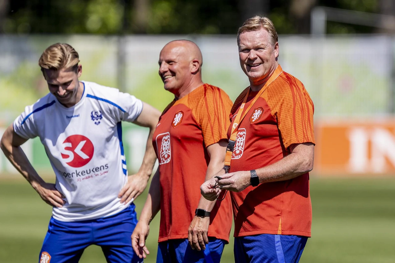 Ronald Koeman na treningu