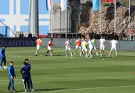 Zagrijavanje uoči Rijeka - Dinamo, Foto: Goran Kovacic/PIXSELL