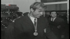 Doček zlatnih vaterpolista 1968. godine, Foto: HTV/HRT