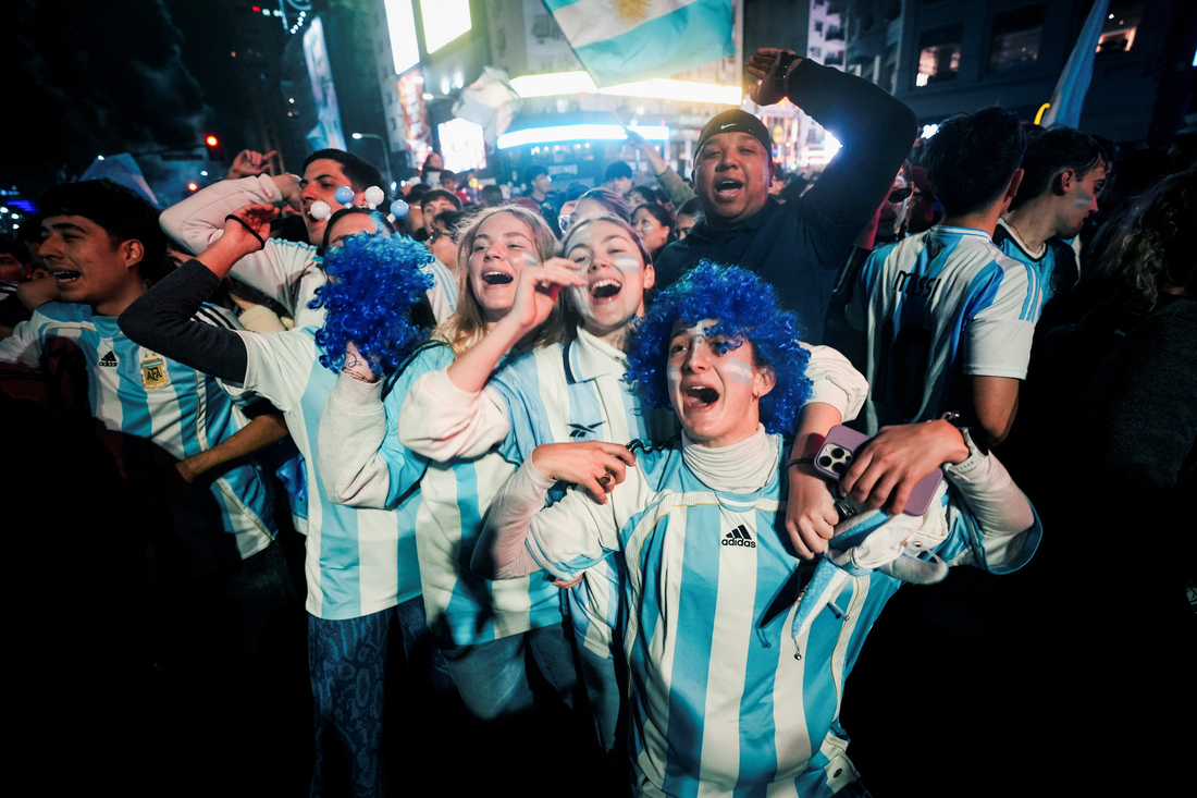 Slavlje navijača Argentine, Foto: Mariana Nedelcu/REUTERS