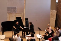 Ivan Krpan i Enrico Dindo na probi sa Simfonijskim orkestrom HRT-a u Laubi , Foto: Marija Štilinović/HRT