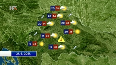 Vrijeme 21.6.2021., Foto: HTV/HRT