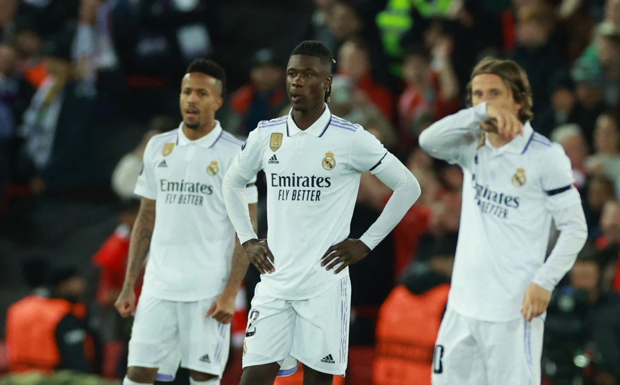 Šokirani igrači Real Madrida nakon primljenog gola, Foto: Phil Noble/REUTERS