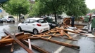 Nevrijeme u Osijeku, srušila se skela