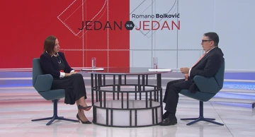 Irena Hrstić u emisiji 1 na 1