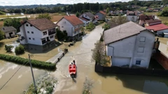 Poplavljeno mjesto  Brodarci kod Karlovca  