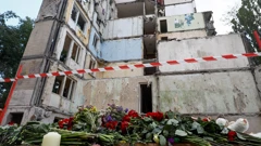 Ruševina stambene zgrade u Kijevu 
