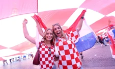 U Leipzig stigla najveća hrvatska navijačka zastava dugačka 107 metara  , Foto: Sanjin Strukić/PIXSELL