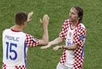 Mario Pašalić ulazi kao zamjena umjesto Luke Modrića, Foto: Thomas Mukoya/REUTERS