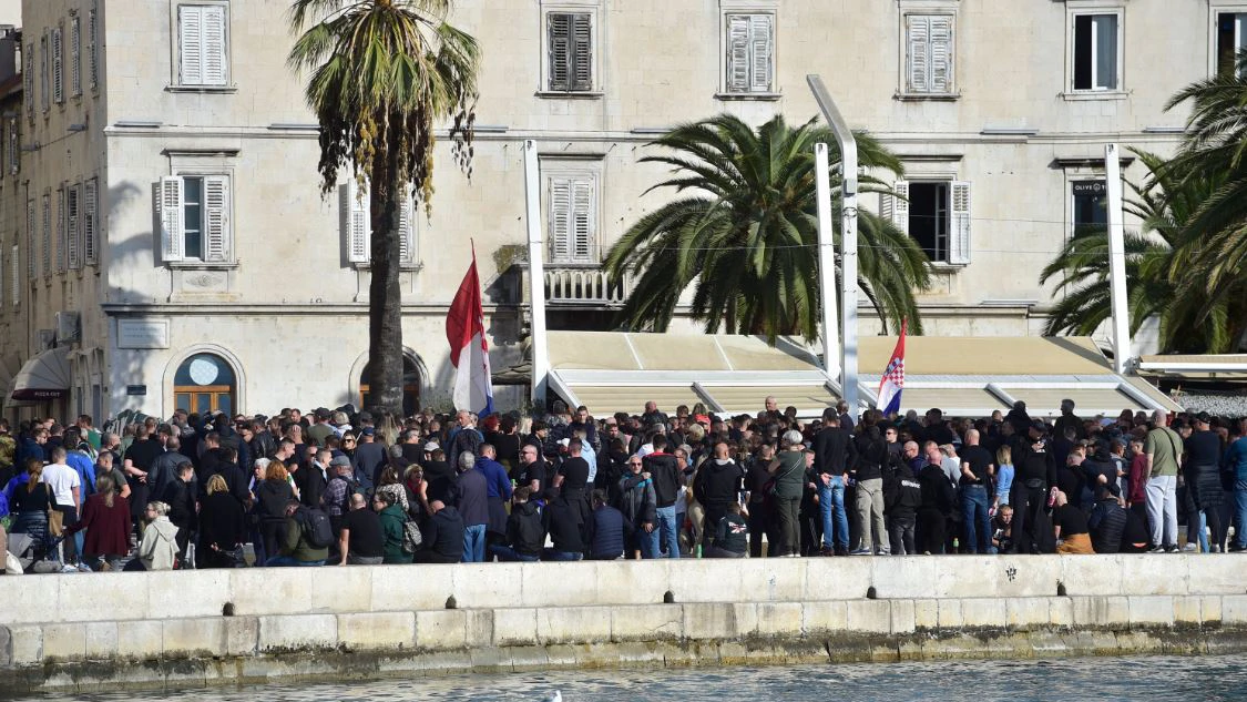Prosvjed u Splitu, Foto: Nikola Vilic/CROPIX