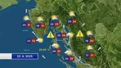 Vremenska prognoza, Foto: HTV/HRT
