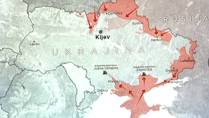 Karta Ukrajine