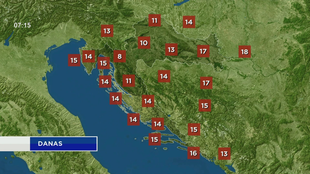 Najviše dnevne temperature