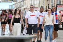 Navijači Hajduka uoči utakmice Hajduk - PAOK, Foto: Bozidar Vukicevic/CROPIX