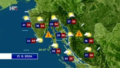 Vremenska prognoza, Foto: Dnevnik/HRT