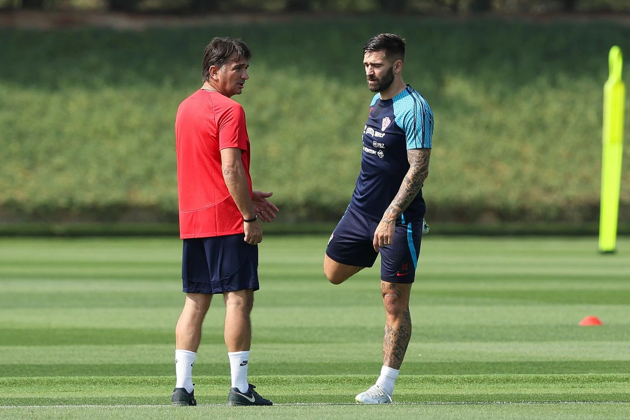 Zlatko Dalić i Marko Livaja, Foto: Goran Stanzl/PIXSELL