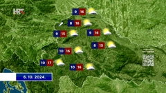 Prognoza vremena , Foto: HTV/HRT