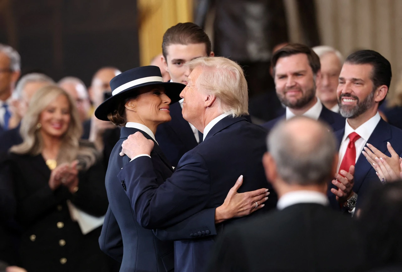Prisegnu Donald Trump, Foto: Kevin Lamarque/Reuters