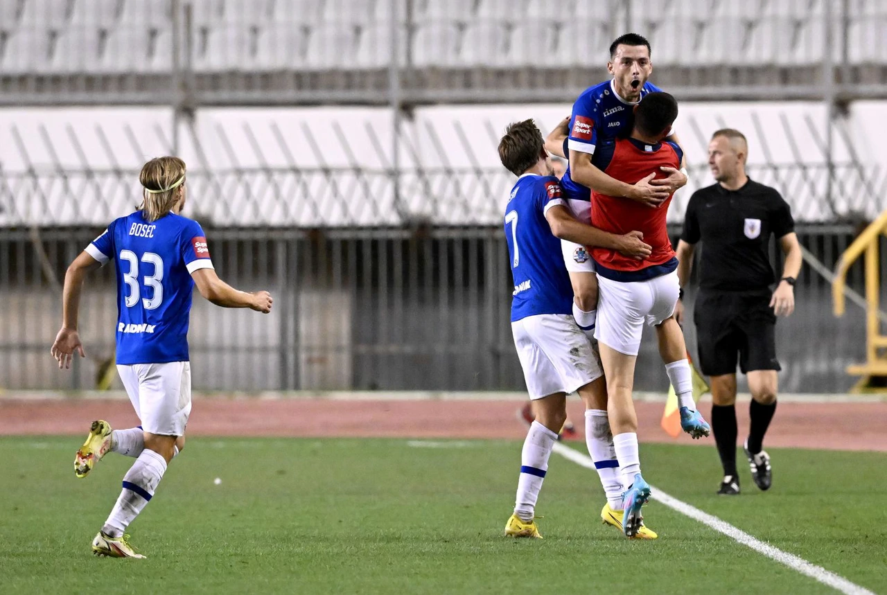 HNK Hajduk - NK Slaven Belupo. Arber Hoxha