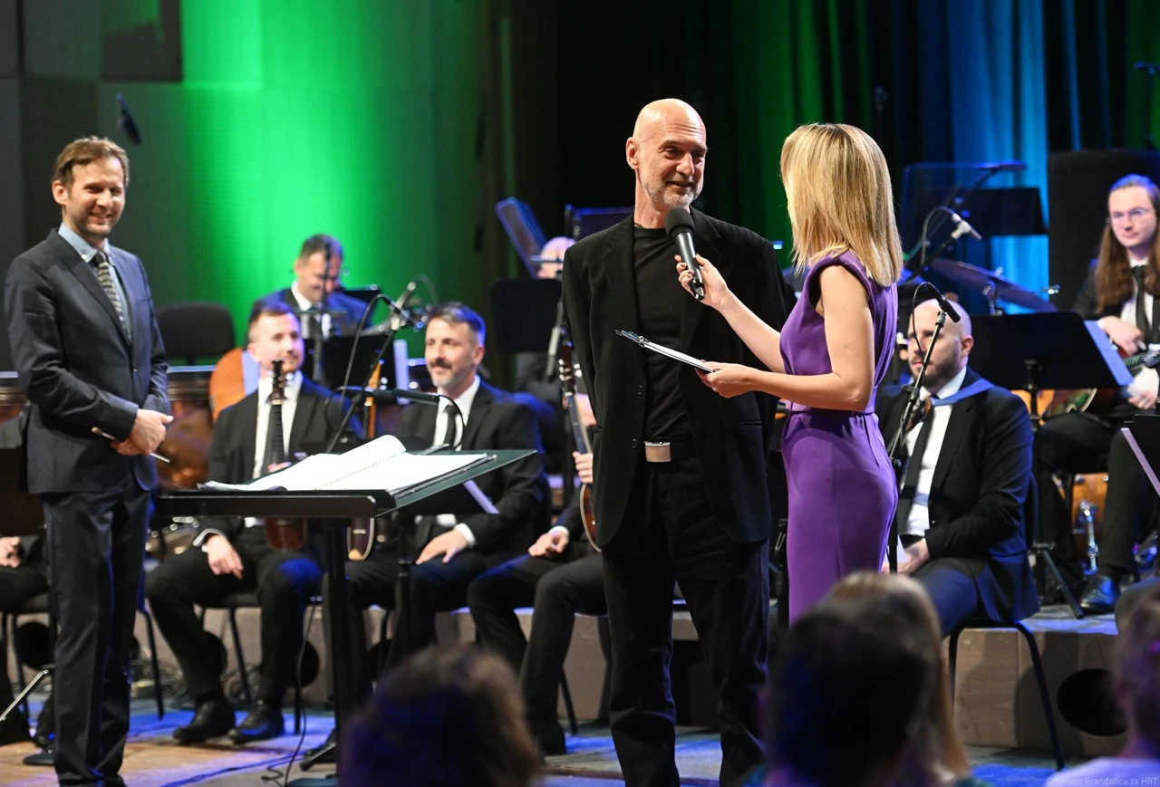 Matija Fortuna, Zoran Šćekić, Maja Ciglenečki, Tamburaški orkestar HRT-a, Foto: Renato Branđolica/HRT