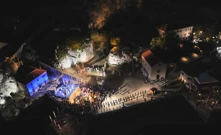 Predsjednik Zoran Milanović u Kninu na svečanom prijemu ratnih zapovjednika, Foto: HRT/HTV