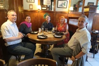 Željka Lovrenčić y escritores chilenos / Željka Lovrenčić i čileanski književnici, Foto: Mladen Budimir//