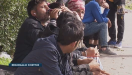 Migranti na riječkom kolodvoru